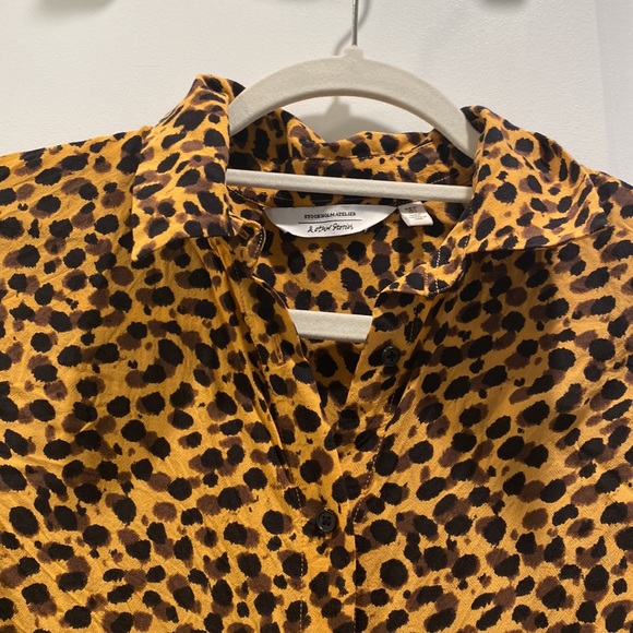 & other stories leopard print button down - Picture 5 of 5